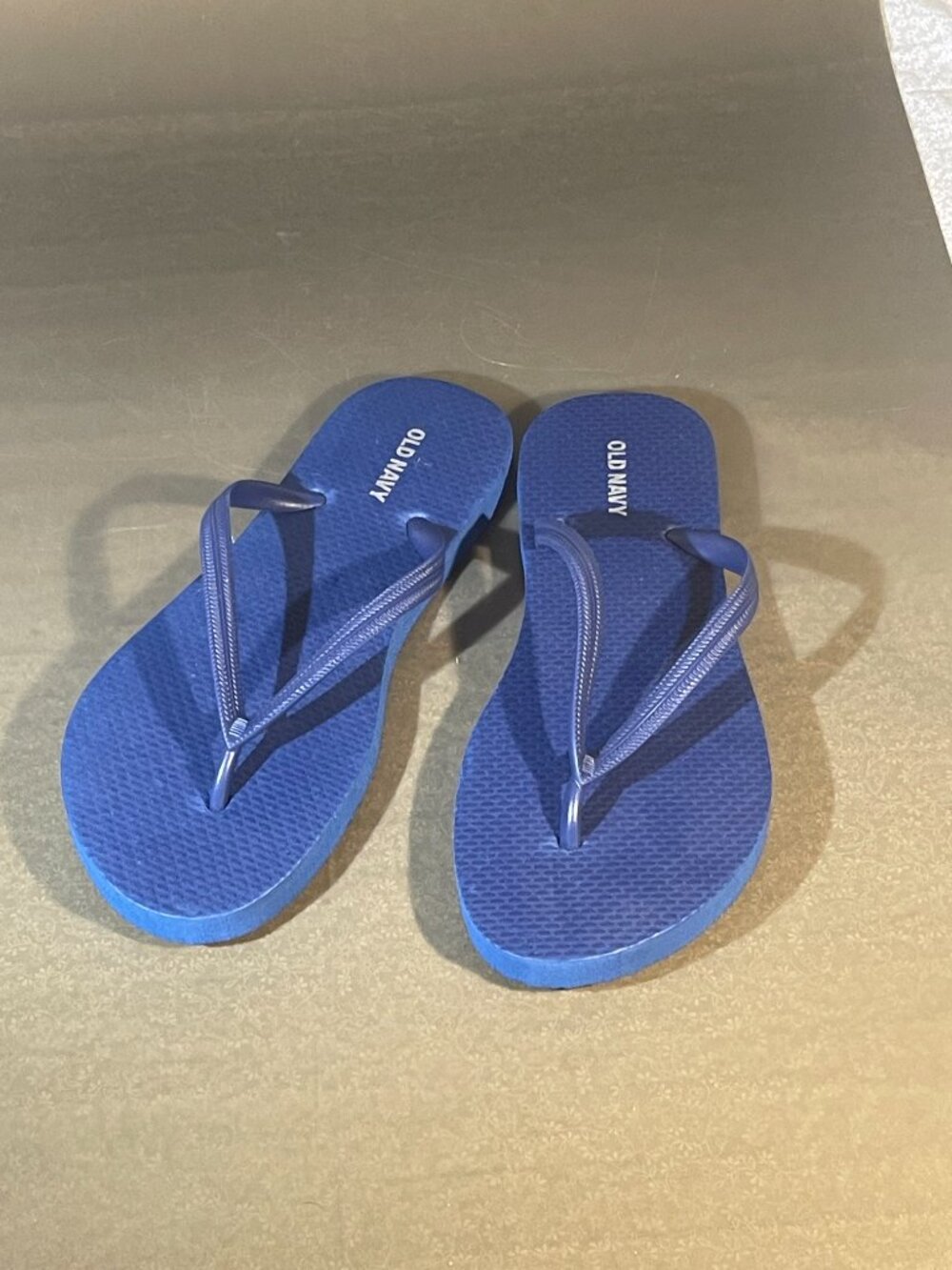 Old Navy Classic Women Navy Flip Flop Sandals Thong SIZE 6 (inv#1974)